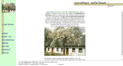 Desktop Screenshot of gaestehaus-apfelbaum.de